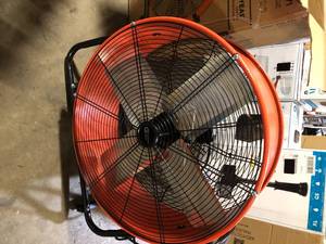 Commercial Electric 24 in. 2-Speed Heavy Duty Tilt Drum Fan   Customer Returns See Pictures