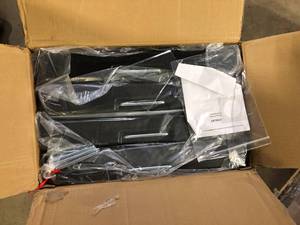 4-Pieces 238 lbs. Cantilever Offset Patio Umbrella Base Weight Stand in Black by Boyel Living   Customer Returns See Pictures