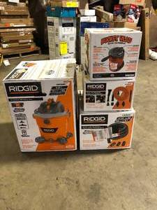 Lot of Assorted WetDry Shop Vacs Various Models and Conditions  Customer Returns See Pictures