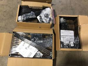 Lot of Assorted Shelving Various Models and Conditions  Customer Returns See Pictures