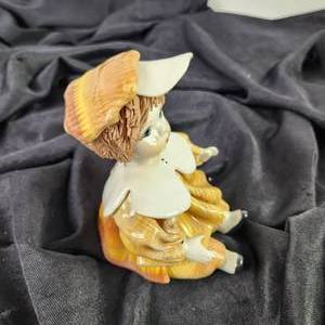 lot 67 image: Vintage Zampiva Doll With Spaghetti Hair Ceramic 5.5  Tall