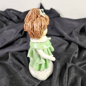 lot 68 image: Vintage Zampiva Ceramic Doll Spaghetti Hair 5.5 Tall