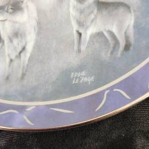 lot 84 image: Eddie LePage Collector Plate Spirit Of Wilderness Silver Scout 10262
