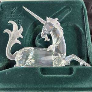 lot 101 image: Swarovski Famous Creatures The Unicorn Full Cut Crystal