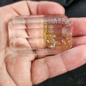 lot 127 image: Swarovski Crystal 2000 Limited Edition Columbine Plaque