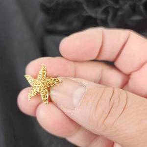 lot 163 image: Lot Of Seven Swarovski Starfish Pins In Velvet Bags