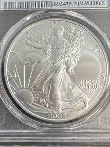 2022 AMERICAN SILVER EAGLE PCGS MS70