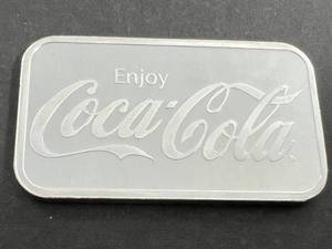 1 TROY OZ .999 FINE SILVER COCA COLA BAR