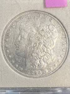 1888-O US MORGAN SILVER DOLLAR SLABBED