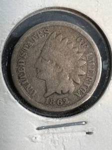 1862 US INDIAN HEAD CENT