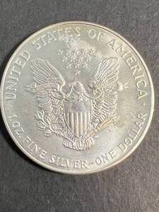 1993 AMERICAN SILVER EAGLE 1 TROY OZ .999 FINE SILVER