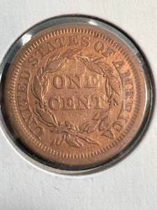 1850 US BRAIDED HAIR LARGE CENT