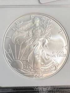 2006 AMERICAN SILVER EAGLE NGC MS70