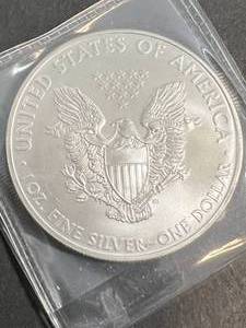 2008 AMERICAN SILVER EAGLE 1 TROY OZ .999 FINE SILVER