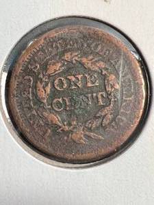 1852 US BRAIDED HAIR LARGE CENT