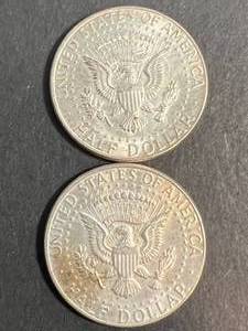 2 US 1964 KENNEDY HALF DOLLARS