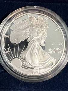 1995 PROOF AMERICAN SILVER EAGLE IN ORIGINAL MINT PACKAGING
