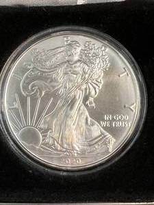 2020 AMERICAN SILVER EAGLE IN ORIGINAL BOX