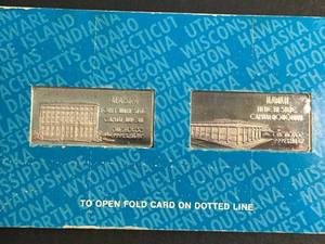 2 TROY OZ .999 FINE SILVER THE OFFICIAL INGOTS OF THE US