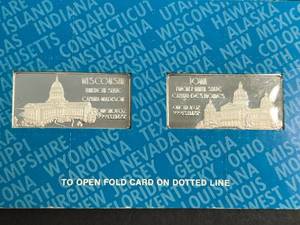 2 TROY OZ .999 FINE SILVER THE OFFICIAL INGOTS OF THE US