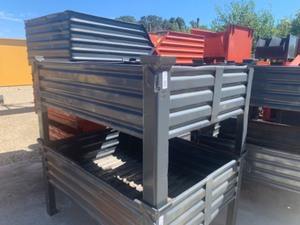 Industrial Stackable Corrugated Steel Container