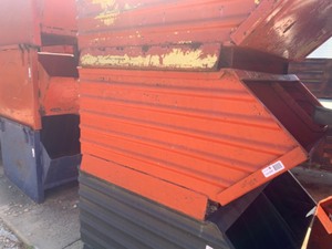 lot 229 image: Industrial Stackable Corrugated Steel Container