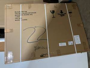 White Glass Dry Erase Board