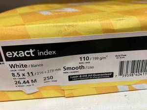 White Cardstock