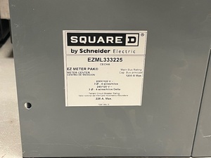 Square D EZ Meter Pack Meter Center - Location A