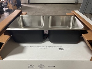 Stainless Steel Double Bowl Undermount Style Sink - Quantity of 5 - Location B