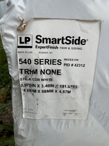 LP Smart Side Cedar Texture White Siding 16 - Location B