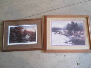 lot 60 image: Vintage Terry Redlin and Julie Croc...