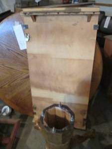 lot 81 image: Very Sturdy 48 Round Hardwood dini...