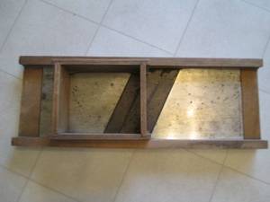 lot 101 image: Wood framed antique slicer...