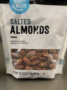 nut bin - Happy Belly Salted Almonds 2-Pack, 16 oz Each