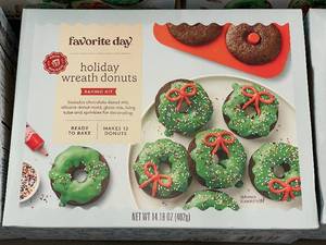 A 1 - Favorite Day Holiday Wreath Donuts Baking Kit - Lot of 12