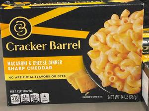 4 Pack Cracker Barrel Macaroni & Cheese Dinner Sharp Cheddar 14 Oz