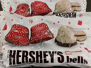 Lot of 5 Hersheys Bells Peppermint Bark Candy
