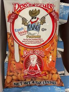 Dees Nuts Ranch and Sriracha Peanuts Caddie Box 10 hags