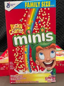 Family Size Lucky Charms Minis Cereal - 18.6 oz (3 Boxes)