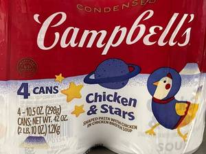 Campbells Chicken & Stars Condensed Soup - 8 Pack