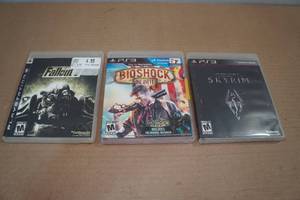 lot 13 image: 3 PlayStation 3 Games -Fallout, Bioshock, Skyrim