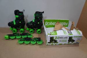 lot 32 image: Roller Derby 2-In-1 Adjustable Quad & Inline Youth Skates -12J-2