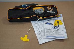 lot 177 image: US Coast Guard Approved Type III Belt Pack Inflatable PFD -Adult