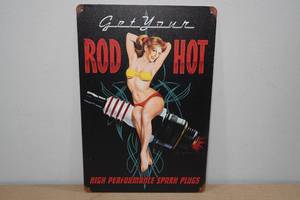 lot 201 image: Metal Hot Rod Sign