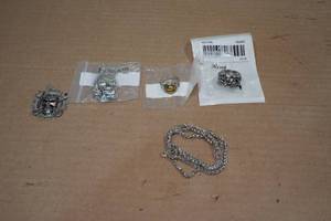 lot 240 image: 2 Size 10 Rings with 2 Necklaces