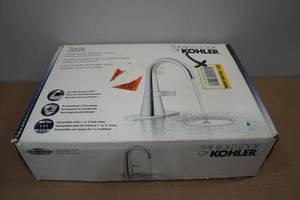 lot 268 image: Kohler Single-Handle Bathroom Faucet -Polished Chrome
