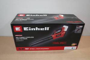 lot 310 image: Einhell 36V Turbo Cordless Leaf Blower -Tool Only
