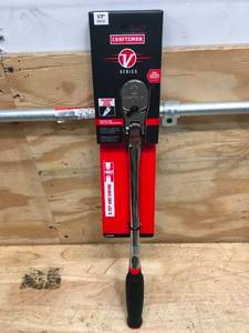 lot 27 image: CRAFTSMAN V-SERIES Ratchet 12 Inch Drive 96-Tooth Flexible Head Model # CMMT86336V