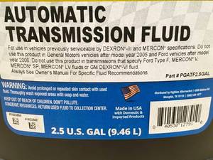 lot 51 image: Prime Guard Premium Automatic Transmission Fluid 08222428.10